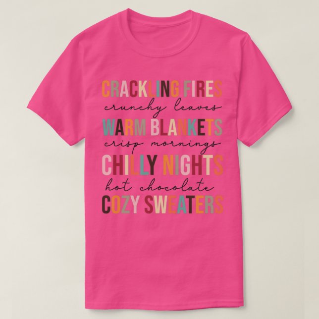 Fall Quotes T-Shirt (Design Front)