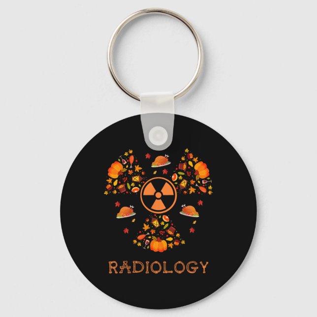 fall radiology tee thanksgiving radiologist xray t key ring (Front)