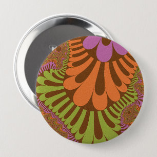 Fall Rainbow Loop 10 Cm Round Badge