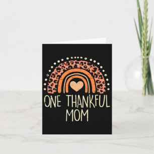 Fall Rainbow One Thankful Mum Thanksgiving Mama Wo Card