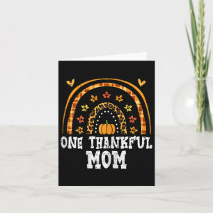 Fall Rainbow Thankful Mum Thanksgiving Family Mama Card