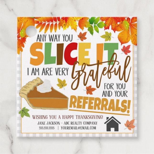 Fall Real Estate Referral Tag (Front)