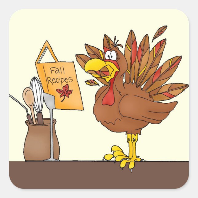 Fall Recipes - Stickers (Front)