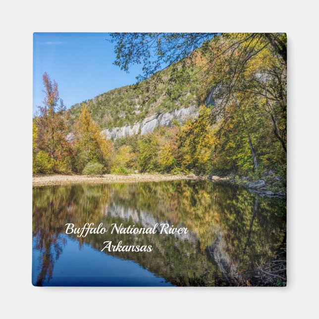 Fall Reflections At Buffalo National River Magnet (Front)