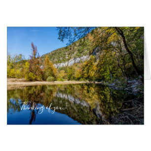 Fall Reflections Buffalo River Thinking Of U Card