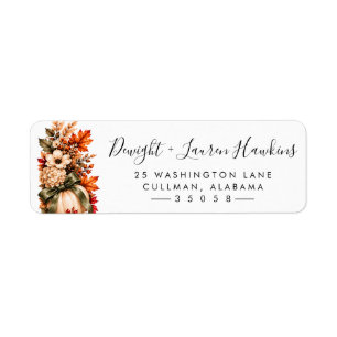 Fall Return Address Label
