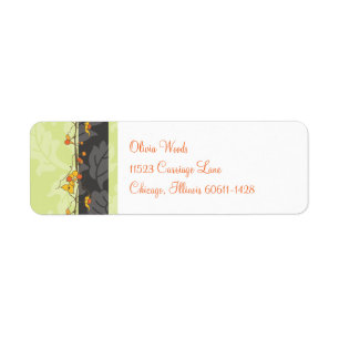 Fall Return Address Label Bittersweet