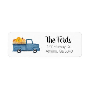Fall Return Address Labels 