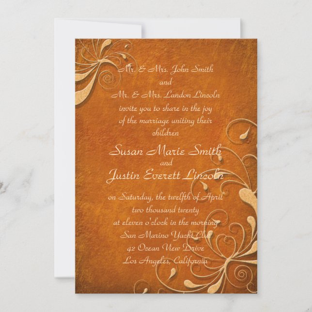 Fall Rhapsody 5x7 Invitation (Front)
