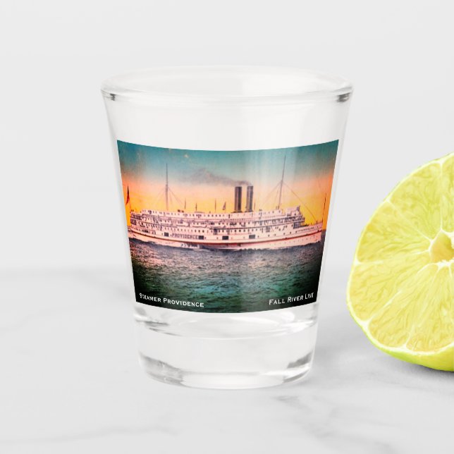 Fall River Line, Steamship 'Providence' Shot Glass (Front)