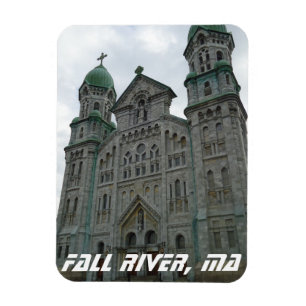 Fall River, MA Historical Church Magnet