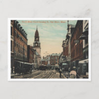 Fall River MA, North Main St View 1910