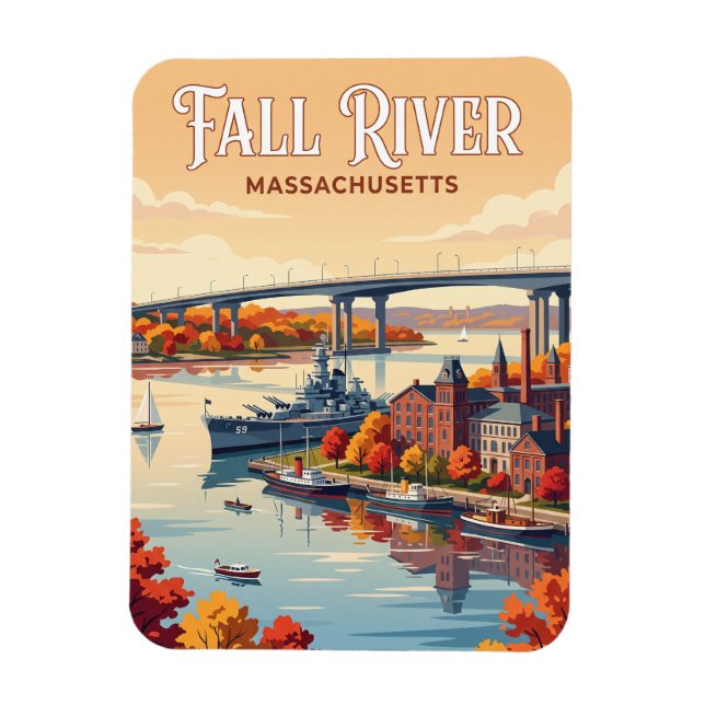Fall River, Massachusetts Magnet (Vertical)