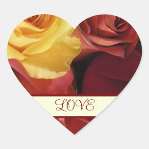 Fall Rose Love Stickers