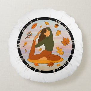 Fall Round Cushion