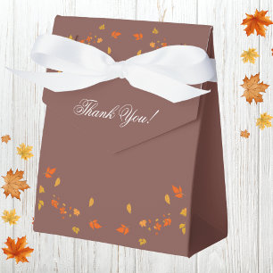 Fall Rustic Autumn Bridal Shower Favour Box