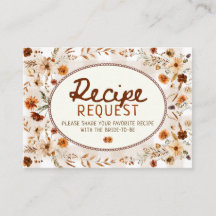 Fall rustic boho Autumn floral recipe request