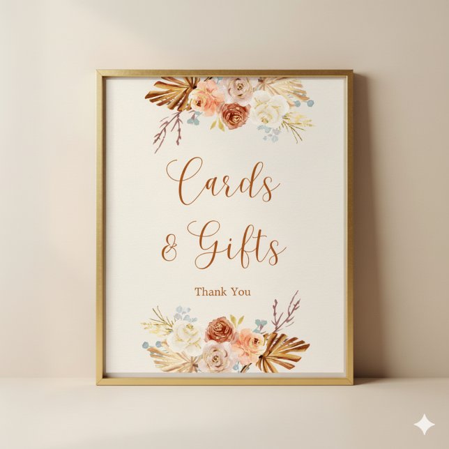 Fall Rustic Terracotta Cards and Gifts Poster (Creator Uploaded)