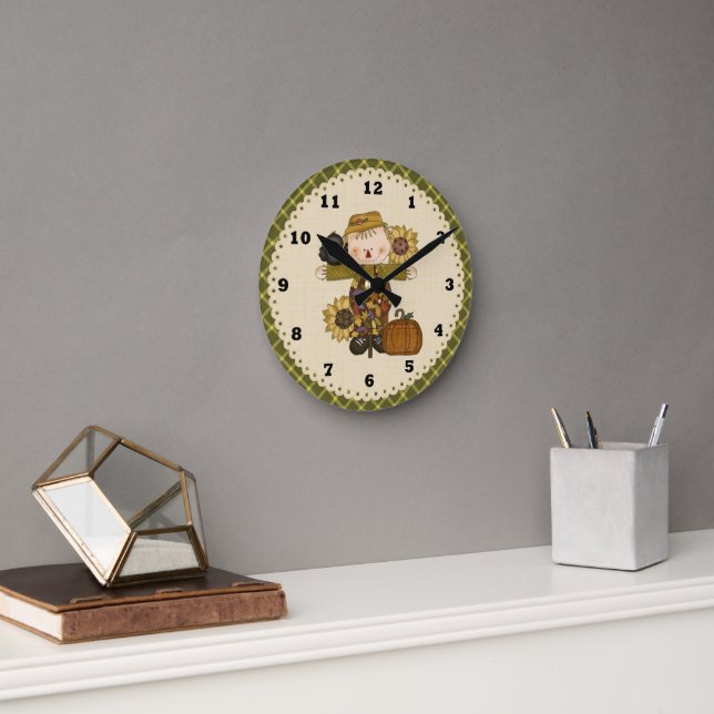Fall Scarecrow clock (Office)