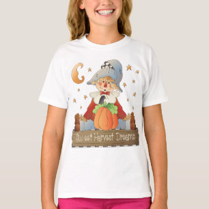 Fall Scarecrow Sweet Harvest Dreams T-Shirt