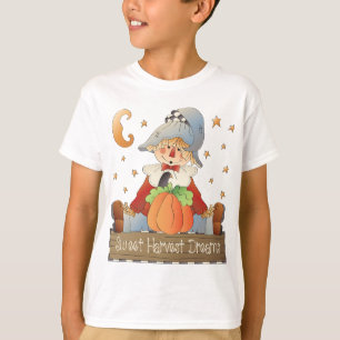Fall Scarecrow Sweet Harvest Dreams T-Shirt