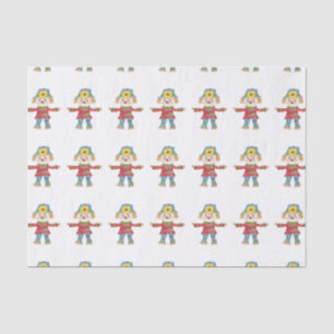 Fall scarecrow tissue paper