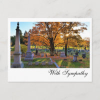 Fall Scene in Cemetery / Sugar Maple / Sympathy