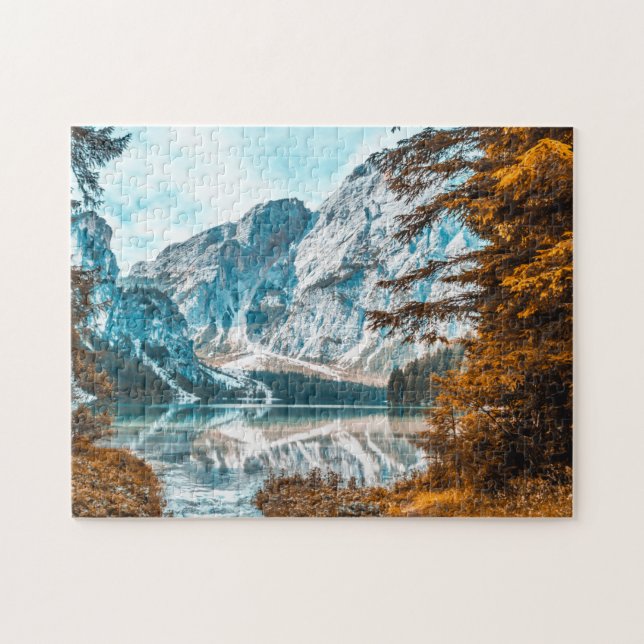 Fall Scenic Puzzles Mountain Art Complex Jigsaw Pu (Horizontal)