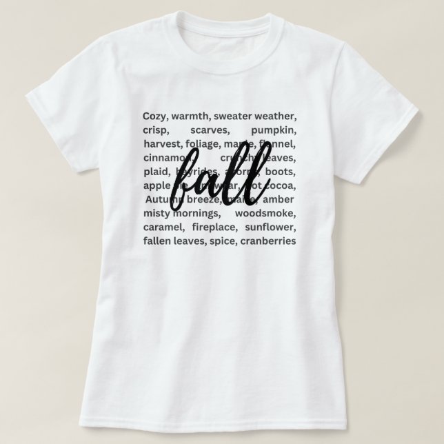 Fall Season | Autumn Leaves | Pumpkin T-Shirt (Design Front)