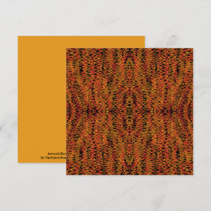 Fall Season Changing Colors Foliage Leaves Art Card