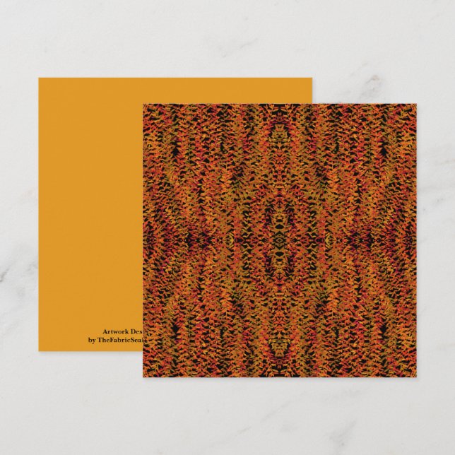 Fall Season Changing Colors Foliage Leaves Art Card (Front/Back)