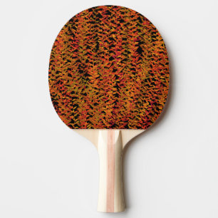 Fall Season Changing Colors Foliage Leaves Art Ping Pong Paddle