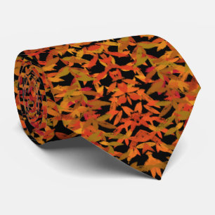 Fall Season Changing Colors Foliage Leaves Art Tie