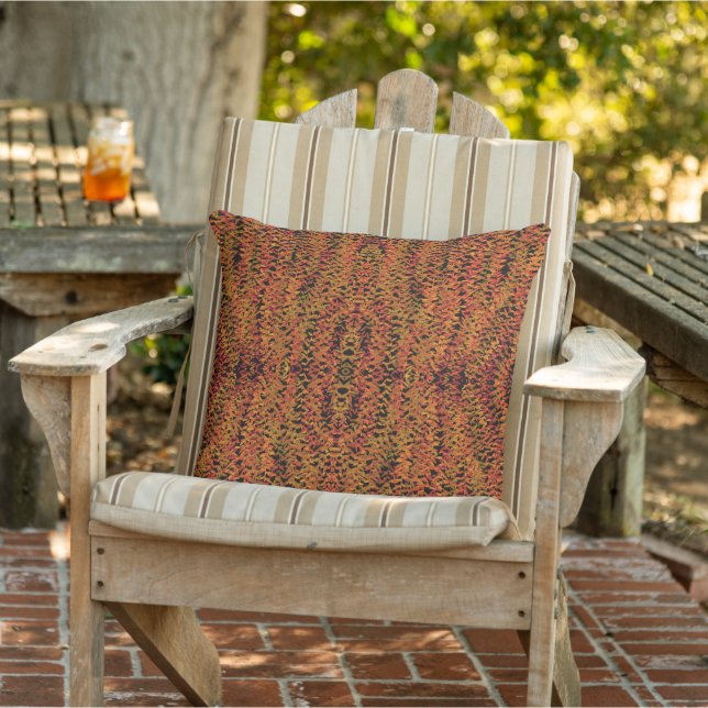 Fall Season Changing Colours Foliage Leaves Art Cushion (Chair)