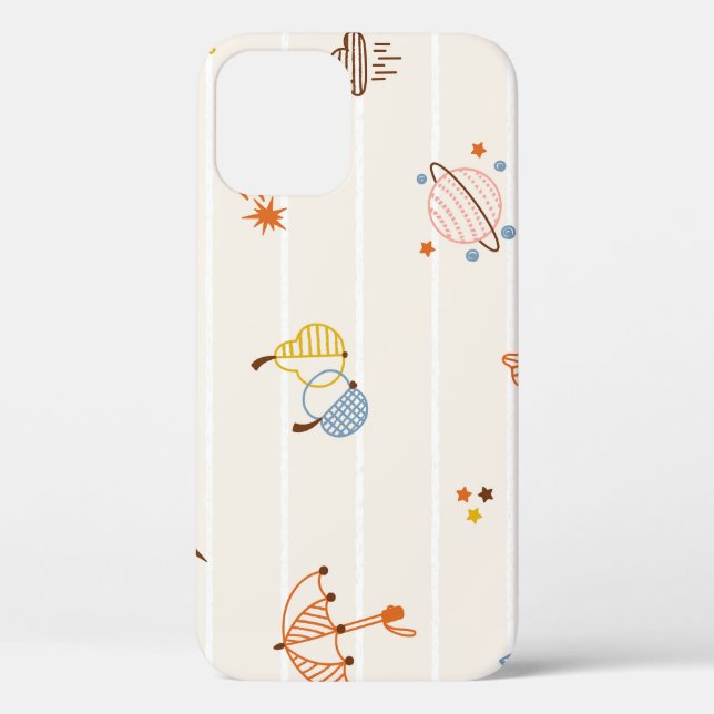 Fall season: colourful striped doodles. Case-Mate iPhone case (Back)
