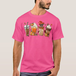 Fall Season Cute Pug Coffee Pumpkin Spice Latte Ic T-Shirt