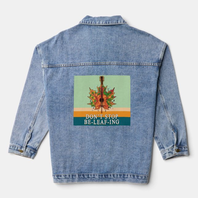 fall season denim jacket (Back)