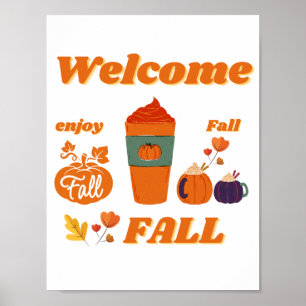 Fall season design poster