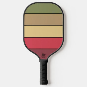 Fall Season Earth Tone Colours On Watercolor Paper Pickleball Paddle