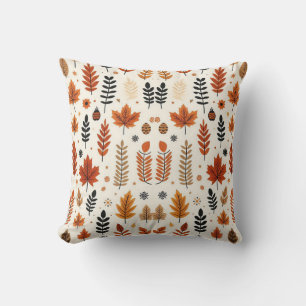 Fall Season Pattern Autumn Design Cushion
