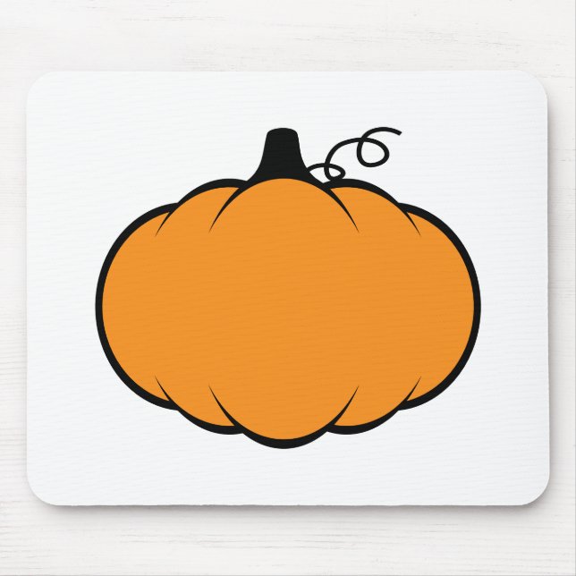 Fall Season Pumpkin Drawing Mouse Pad (Front)