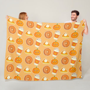 Fall Season Pumpkin Treats   Fleece Blanket