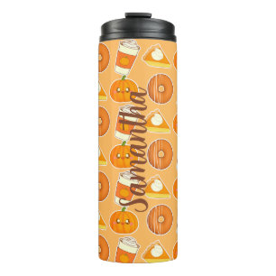Fall Season Pumpkin Treats Thermal Tumbler