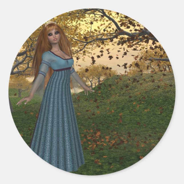 Fall Season Queen - Fantasy/Autumn Stickers (Front)