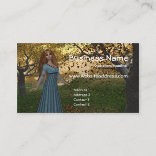 Fall Season Queen - Fantasy Business Cards