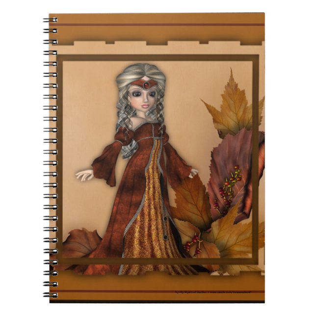 Fall Season Queen :: Fantasy Girl Notebook (Front)