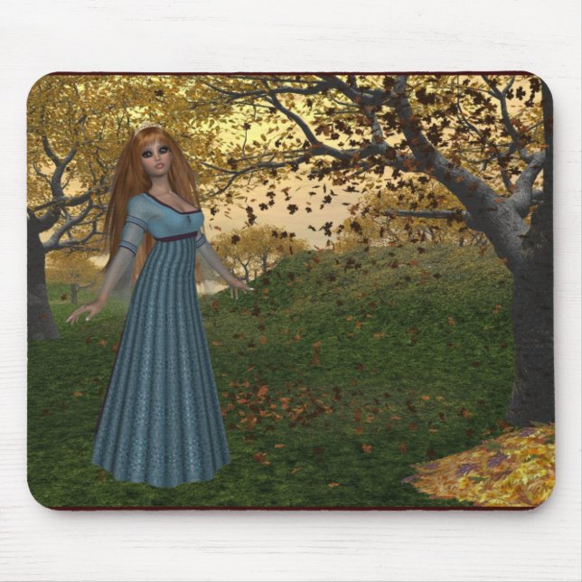 Fall Season Queen - Fantasy Mousepad (Front)