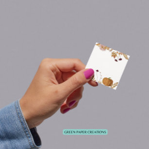 Fall season sticky note pad, Autumn post it notes