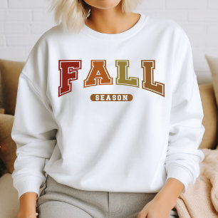 Fall Season Trendy Autumn Varsity Sweatshirt