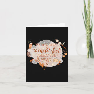 Fall Season Vibes It's The Most Wonderful Time Of  Card